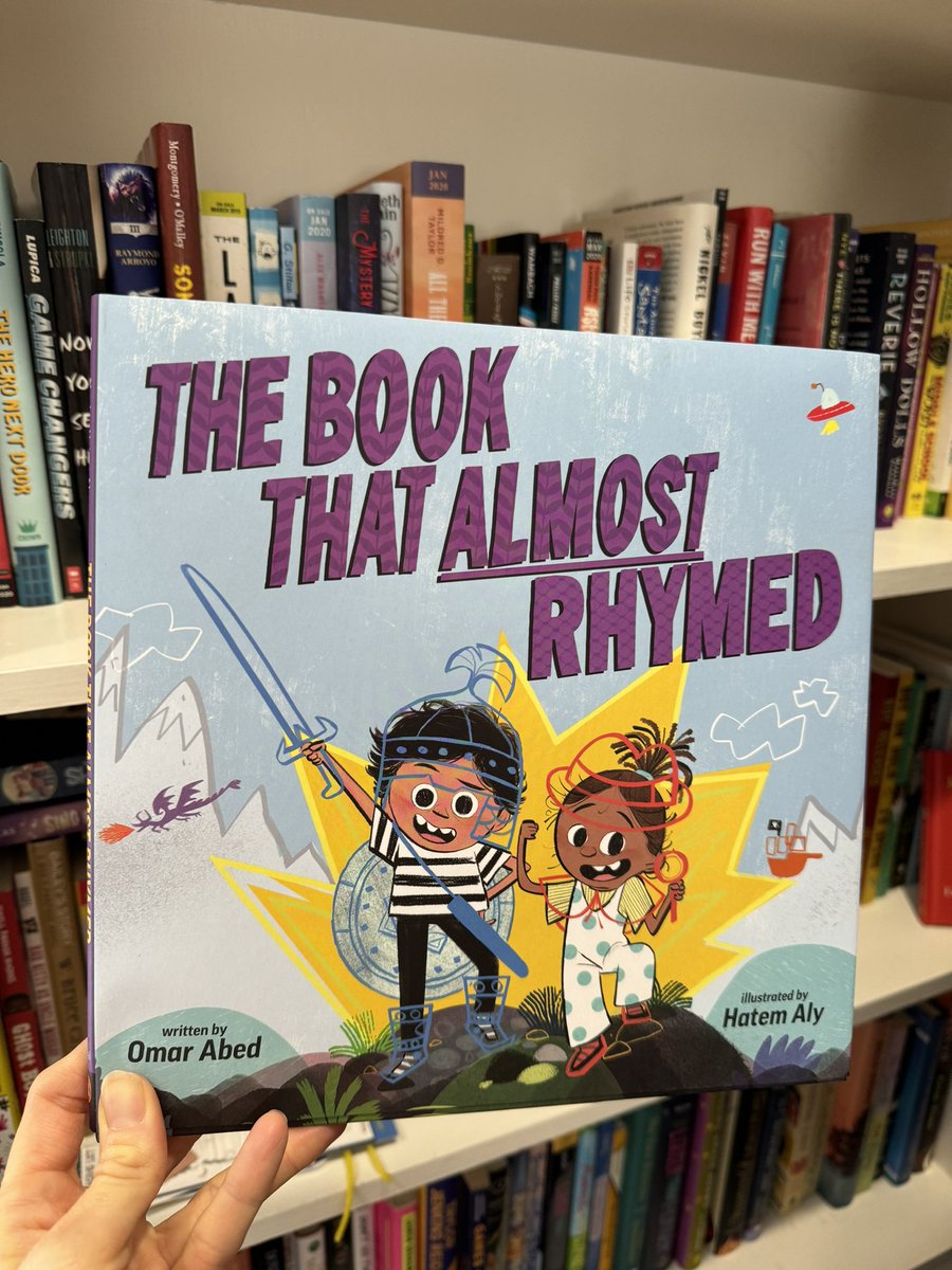 Happy book birthday to The Book That Almost Rhymed! This is a delightful picture book full of almost-rhymes and a lot of imaginary fun.Together, Omar has created a truly unique story and Hatem has brought it to life in a brilliant way. You HAVE to read this book.