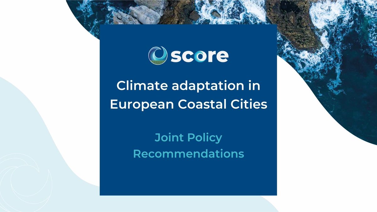 SCORE has released a #PolicyBrief highlighting the most important policy recommendations from 10 #LivingLabs in order to build sustainable and resilient cities & regions across Europe. Read it here 👉 score-eu-project.eu/2024/03/26/joi… #ClimateAdaptation #ClimateResilience
