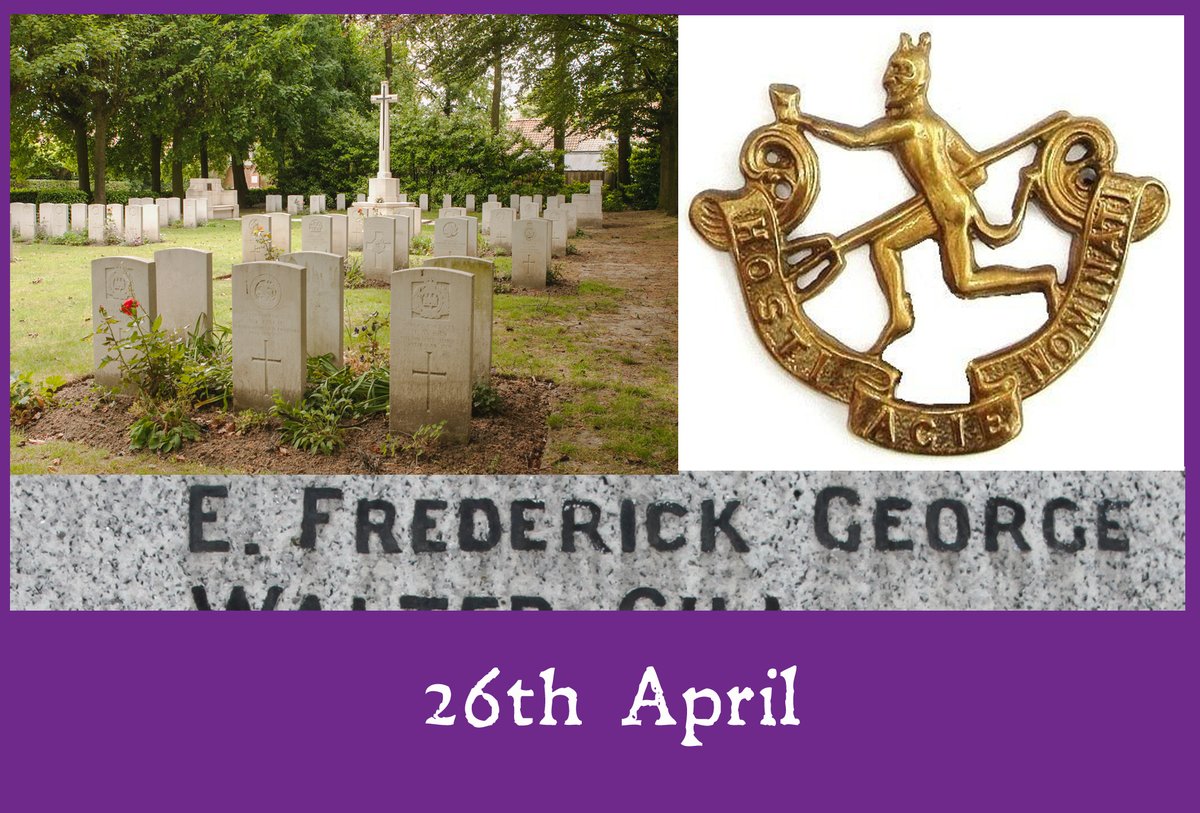 Remembering Frederick George, 8th Btn Canadians (90th Winnipeg Rifles). Died on this day in 1915 PoW Roulers, Belgium. Captured when gassed at St Julien 23-4-15. Son of Mrs George, Ringers Lane, Leverington. Born Wisbech. Roeselare Communal Cemetery, Belgium.