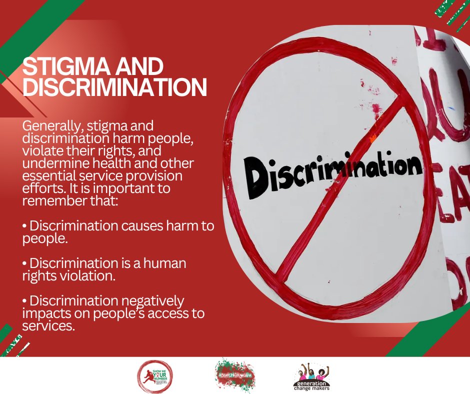 Stigma and discrimination negatively impact individuals in many ways. #DontLetStigmaWin #HumanRights4All #SMYN #ZeroStigma #ZeroDiscrimination