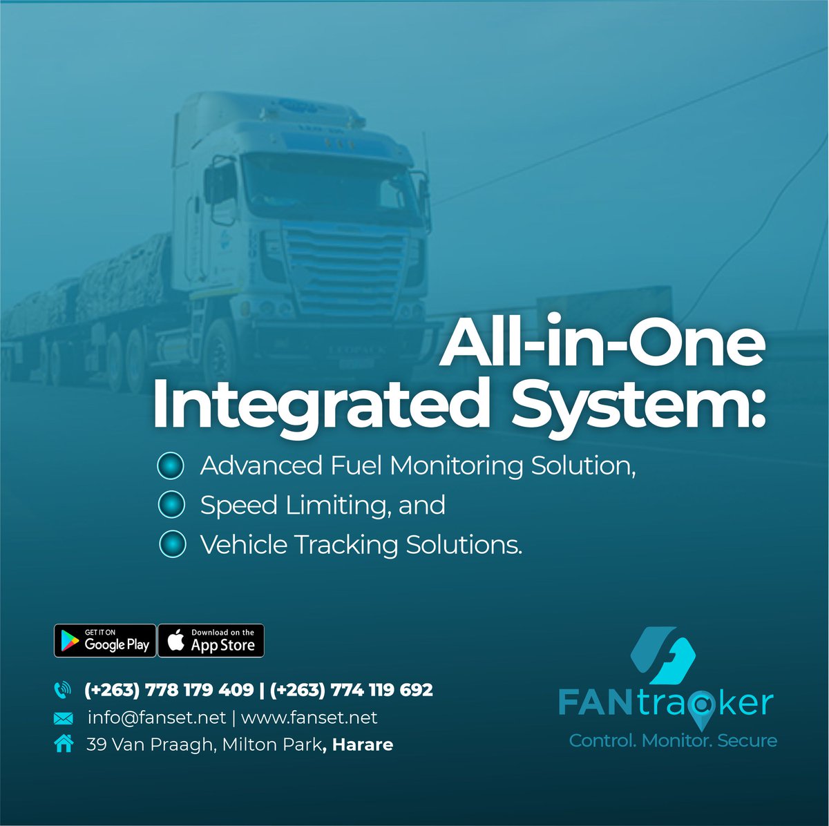 Sign up for FANtracker Advanced Vehicle and Fuel Monitoring Solution and check the voltage of your vehicle's or truck's battery at any time through your mobile device. Receive warnings to act and keep your vehicles and trucks running. It’s an All-In-One Solution!