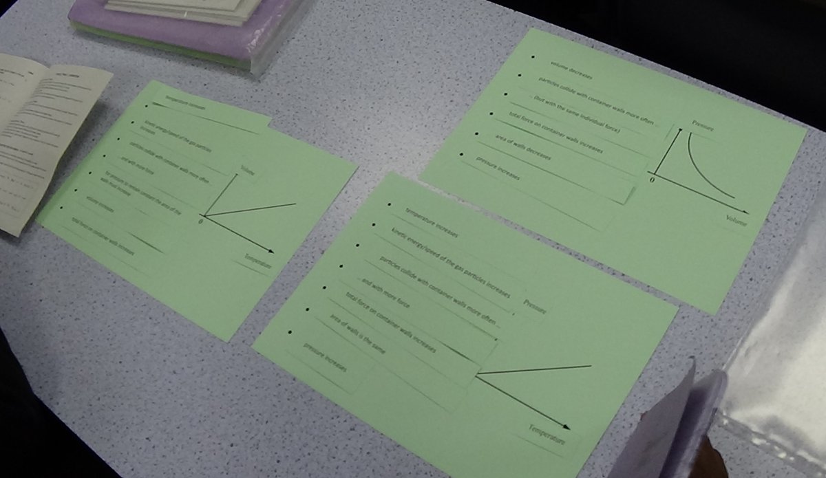 Grangemouth High School S4 Physics students use visual organisers to describe the properties of gas and air in changing conditions - a scuba diver’s air tank getting colder or a car tyres air pressure getting warmer? All brains working hard &amp; remembering! 
Osiris Educational #OTI