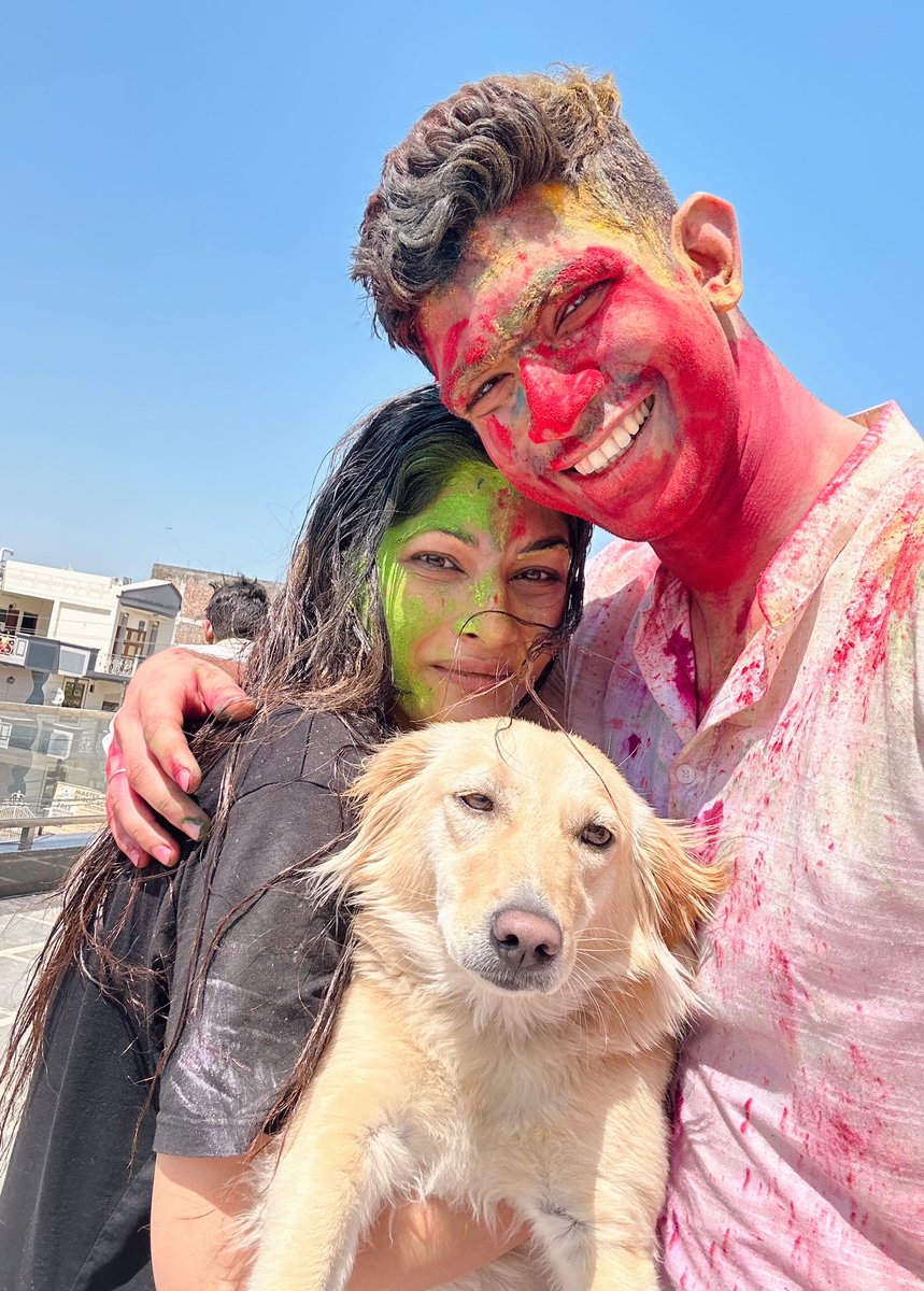 Sibling love reaching heights of colour with a very sleepy unimpressed CLEAN paww-ty crasher princess 🐾
.
.
.
#holi #home #love #family #brother #siblings #babypaw #noorie #festivalofcolors #festival #colourful #happyvibes #positivevibesonly #holi2024