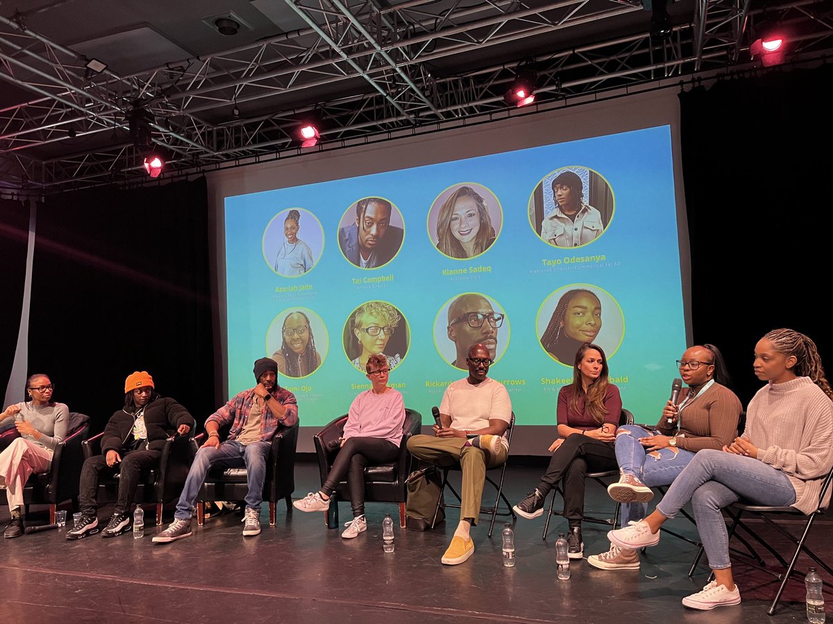 Film London’s Equal Access Network panel just kicking off at #TNBXPO2024! Super-interesting range of panellists working in HETV, indie film, post-production. If you’re in the Shoreditch area, come down to Rich Mix and hear more! ⁦<a href="/Film_London/">Film London</a>⁩ ⁦⁦<a href="/TNBFC/">The New Black Film Collective</a>⁩