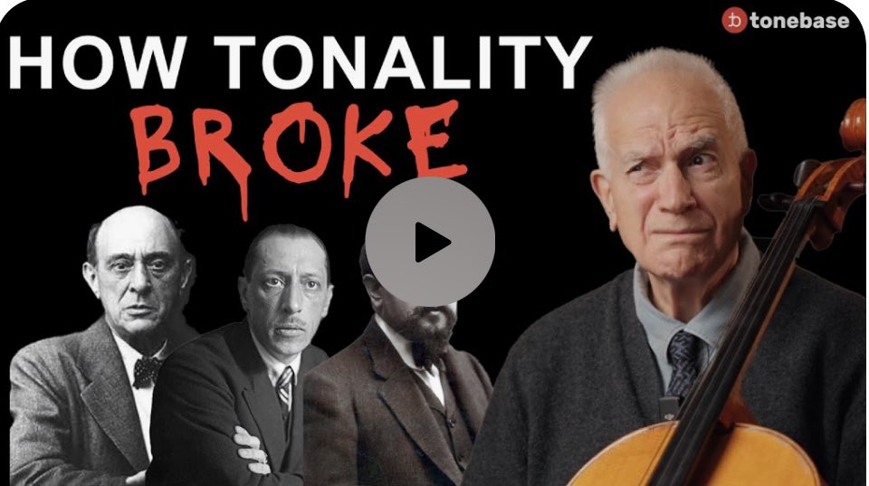 If you are at all interested in music (no need to be a musician!), I highly recommend you watch this short lesson by the brilliant, I mean brilliant, Fred Sherry. 

youtube.com/watch?v=sCQxFt…