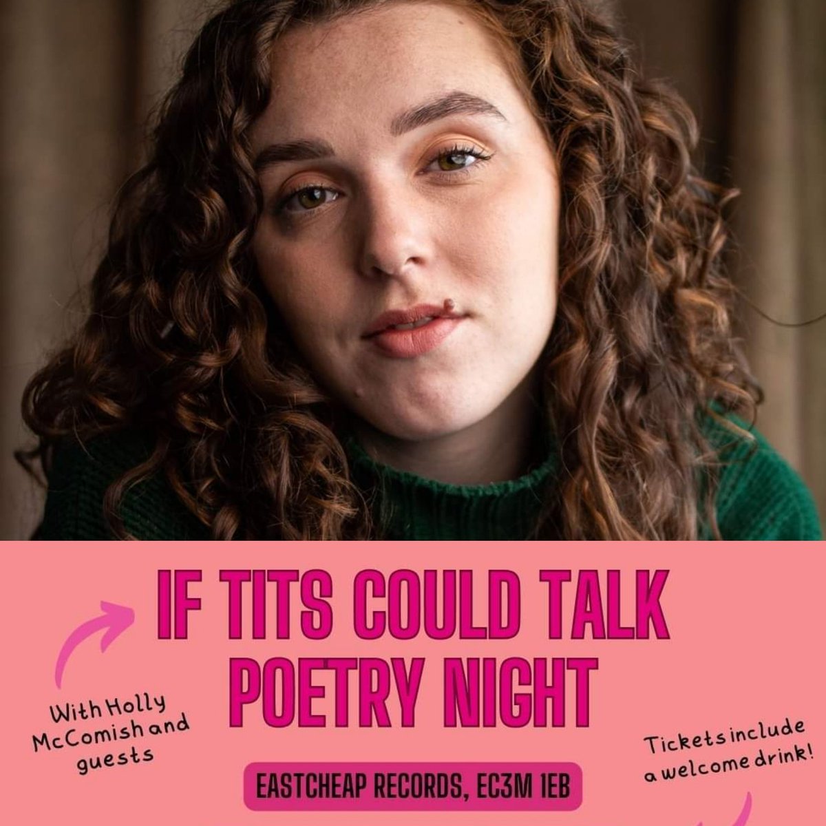 VBtalentmgmt's tweet photo. Good Luck to Amy Nic (@amynicz ) who is performing tonight in 'If Tits Could Talk Poetry Night' with The Pink Ribbon Foundation

7pm-10.30pm
Eastcheap Records, 20 Eastcheap, London EC3M 1DT

Tickets are available at the link below for £15 
https://t.co/B73xQ94fjE https://t.co/1we9652wlw