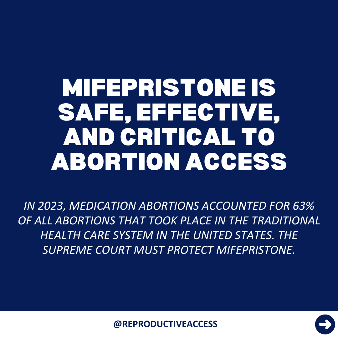 Mifepristone is safe, effective, and critical in ensuring abortion access for those who need it. The Supreme Court must protect mife. #SCOTUS #Mifepristone #MedicationAbortion