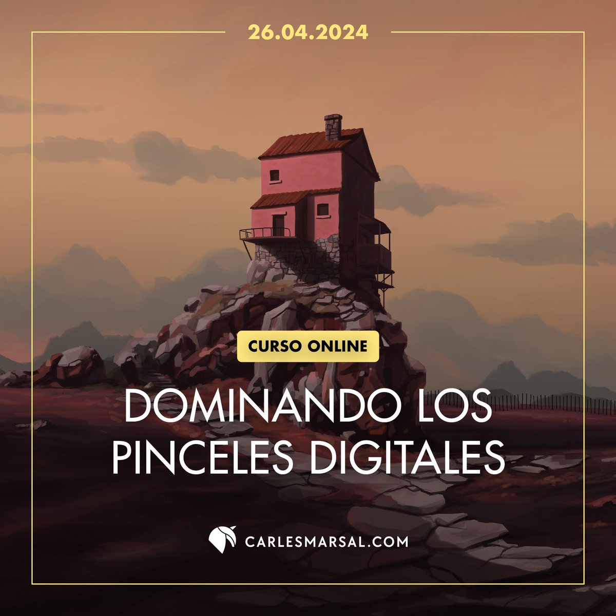 carlesmarsal's tweet photo. Queda tan solo un mes para que salga mi nuevo curso “Dominando los pinceles digitales”, con él entrenarás, mejorarás y dominarás los pinceles digitales de una vez por todas.

👉🏻 Resérvalo ya en https://t.co/bqOOO4d39N

🗓️ Fecha de lanzamiento: 26 de Abril de 2024 https://t.co/8gMwpYdVFb