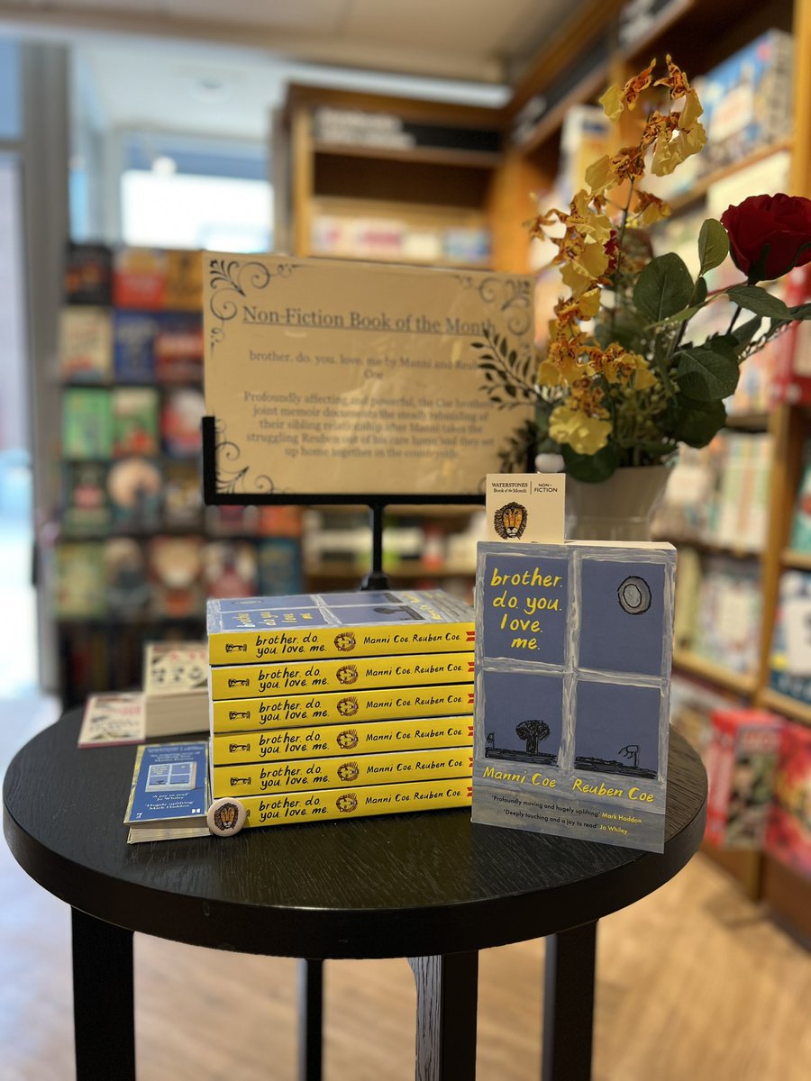 Our heartwarming and profound non-fiction book of the month is brother. do. you. love. me by brothers @ManniCoeWrites 

#brotherdoyouloveme #mannicoe #reubencoe #nonfictionbookofthemonth #waterstonesabergavenny
