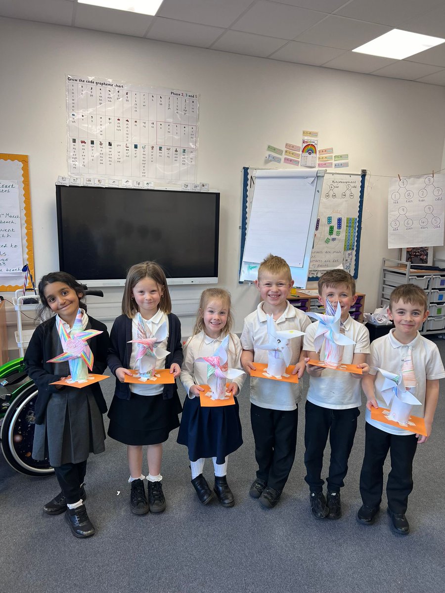 Year 1 have loved making a windmill in design and technology. We followed instructions, decorated, assembled our designs and then evaluated them.