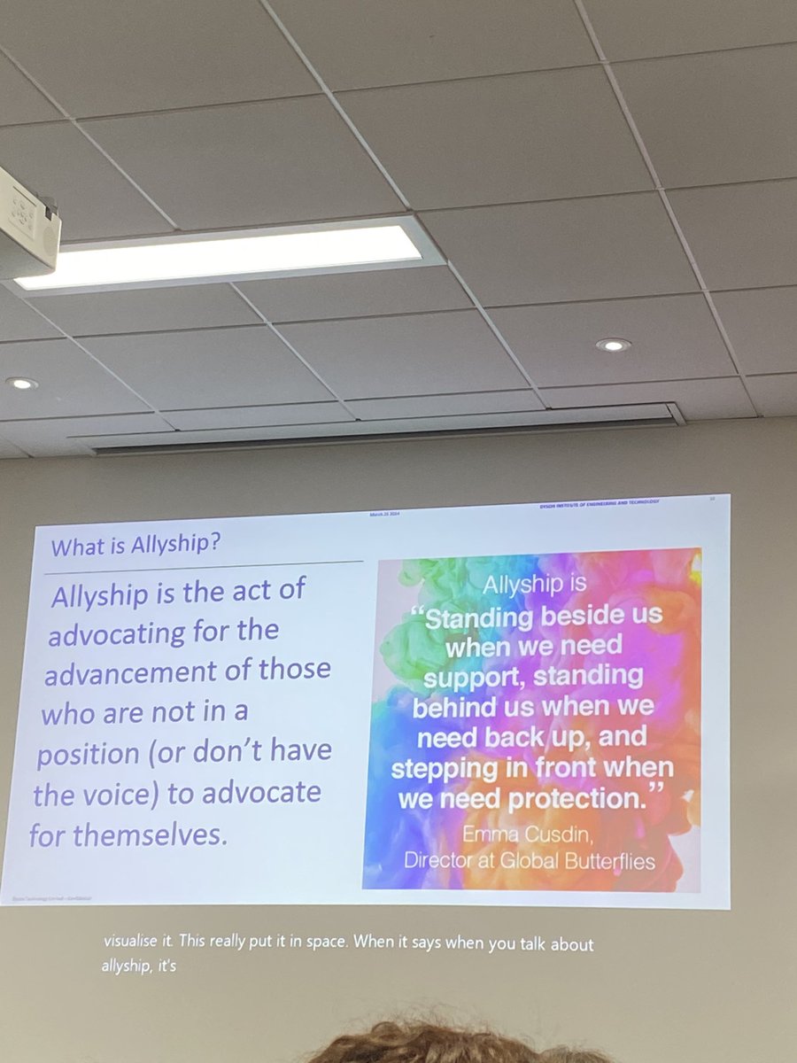 Love this quote on allyship #igppEDI #edi #allyship