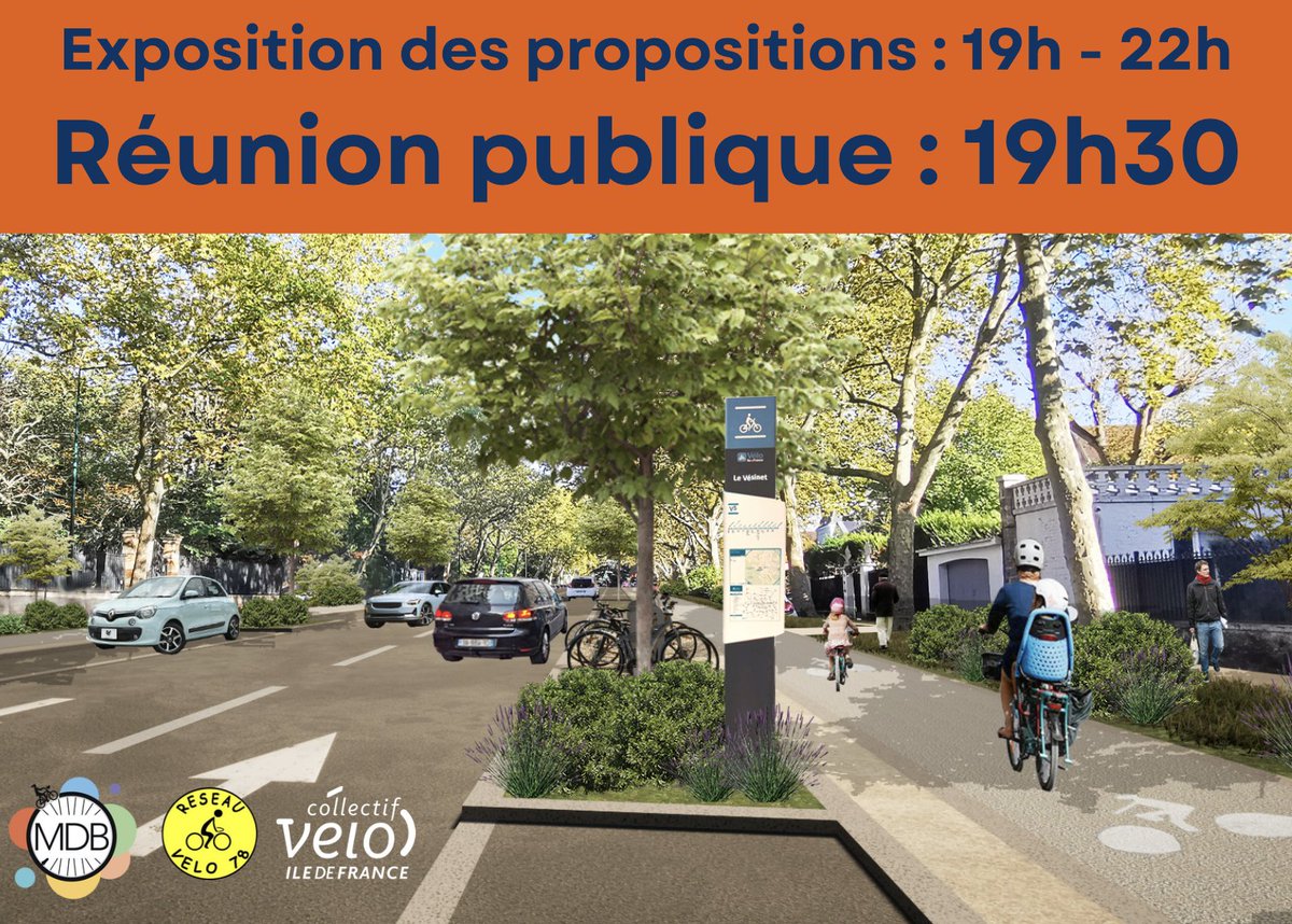 Quel aménagement pour le boulevard Carnot de demain ? Venez en discuter avec nous ce soir ! 📆 ce soir 🕰️ 19h30 📍 le Vin sur Vingt au @vesinetofficiel