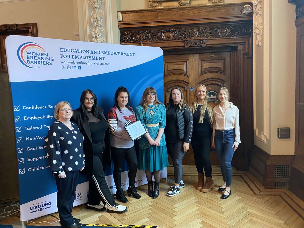 Our wonderful women attending Women Breaking Barriers celebration today. @BarriersNi @WRDA #employability #celebratingwomen #goals #motivation