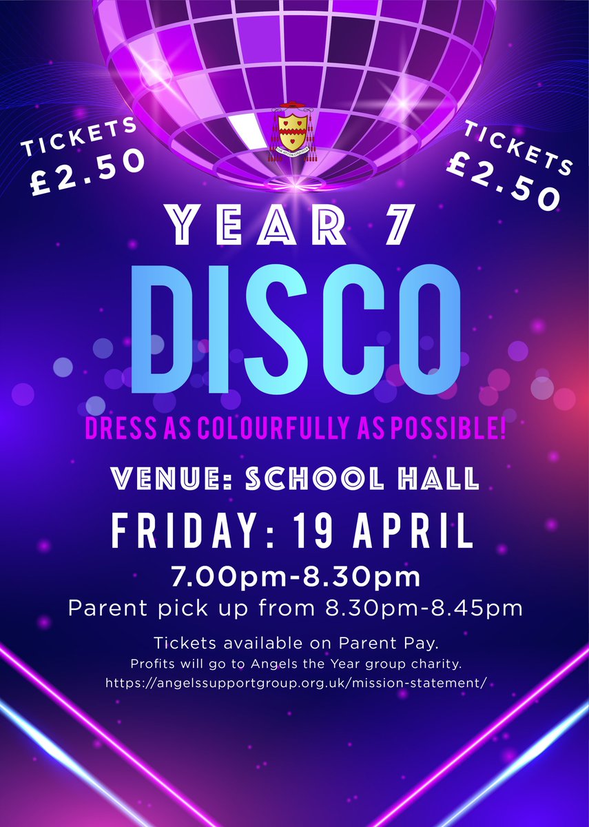 Tickets still available. Purchase on ParentPay.