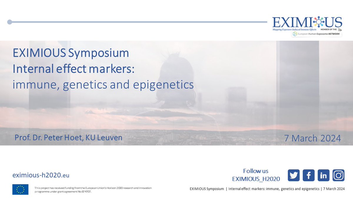 Excited to share highlights from the 6th #EXIMIOUS Symposium! Experts discussed the impact of environmental and occupational exposures on health. Missed it? Check out our blog for key takeaways: eximious-h2020.eu/2024/03/26/int… #EHEN #Exposome #healthscience