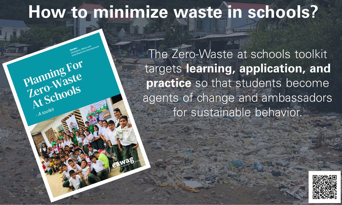 In honour of the International Day of Zero Waste organized by @UNEP on 30 March 2024, the MSWM group would like to share the Planning for Zero-Waste at Schools – A Toolkit! Full of useful information & resources on how to minimise waste! shorturl.at/ftK19 #swm #mswm