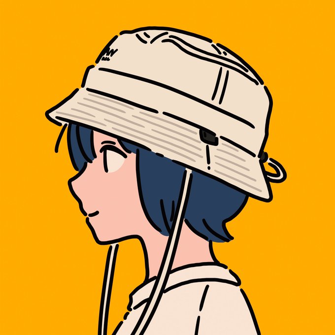 「flat color hat」 illustration images(Latest)