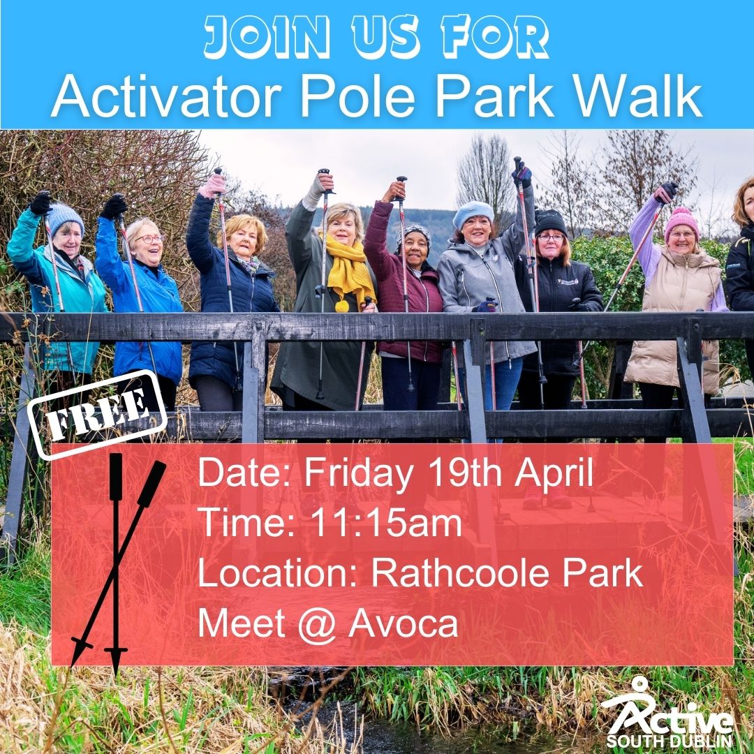 📷 Join us for a refreshing Activator Pole walk in Rathcoole Park! 📷 Experience the combined benefits of social connection and physical activity as we stroll through the picturesque surroundings. 📷 #LiveActive #ActivatorPole #RathcoolePark