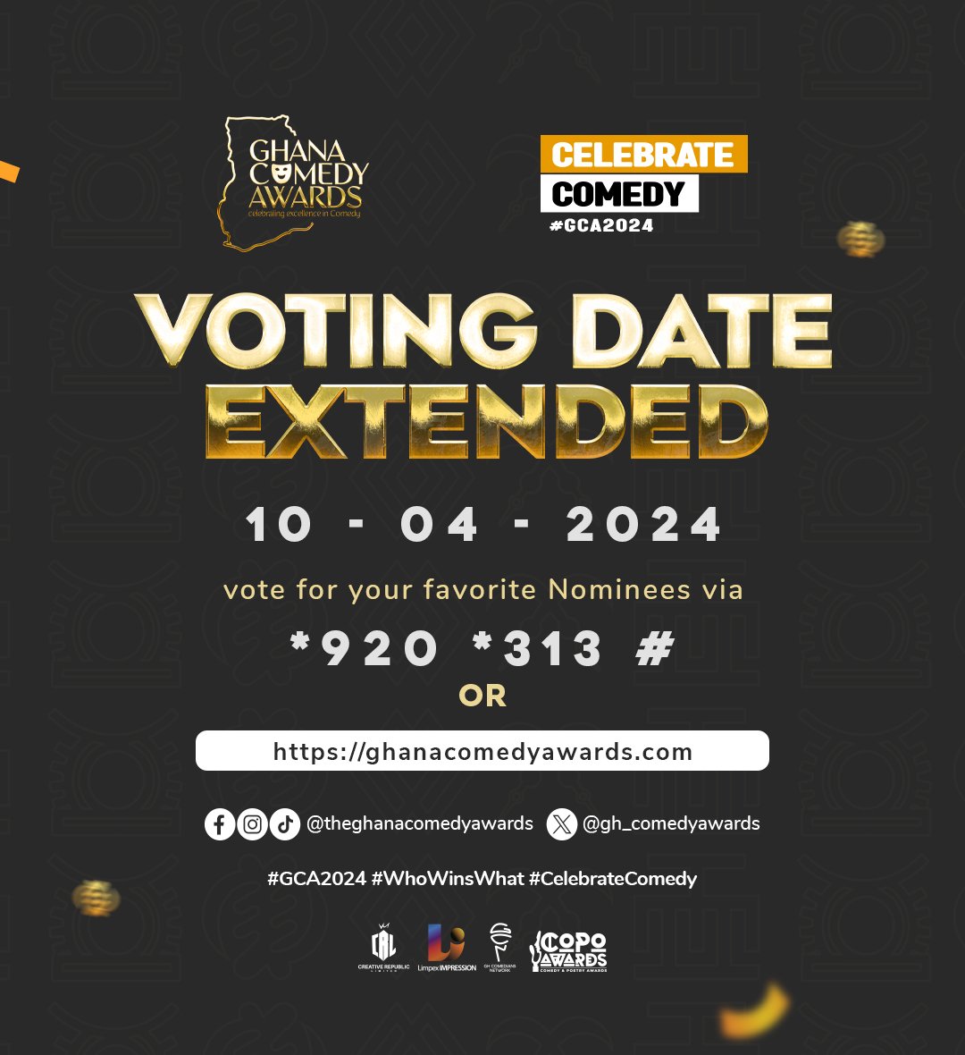 #WhoWinsWhat 
#GCA2024 
#GhanaComedyAwards