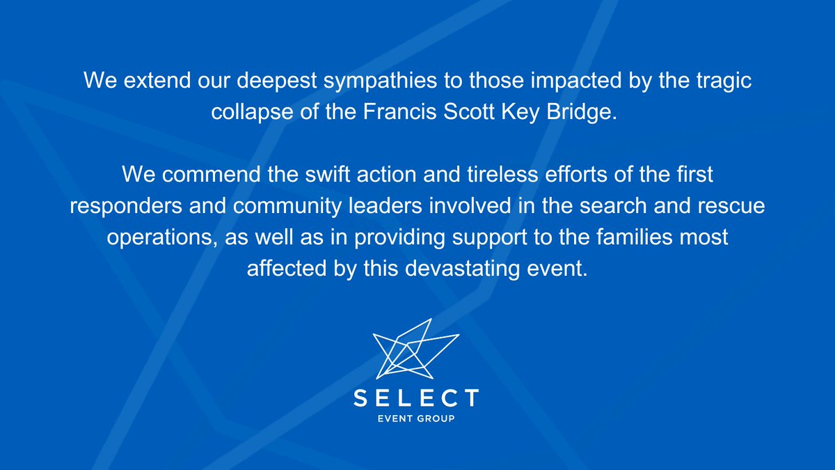 select_event's tweet image. We stand with the Baltimore community in the aftermath of this tragic event.