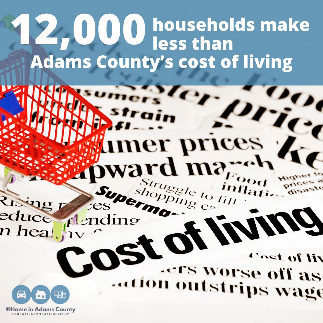 Almost 12,000 Adams County households earn more than the Federal Poverty Level but less than the basic cost of living for the county.

#adamscountypa  #costofliving #ALICEreport #UnitedWay #affordablehousing #housingforall   #housinginlinewithincome  #livingwages