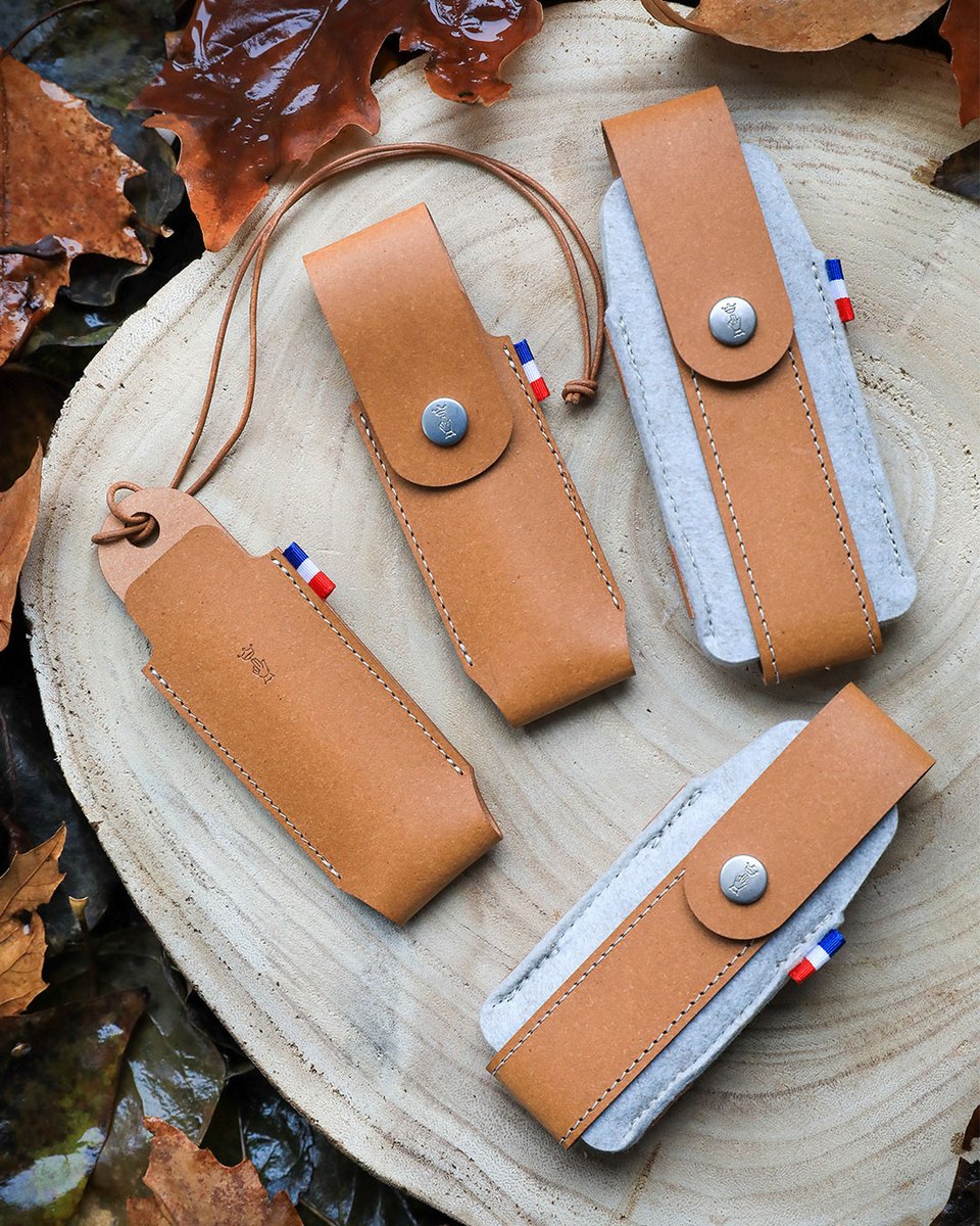 Opinel's tweet photo. (EN) Discover the new sheaths of the collection France, made in Savoie using environmentally-friendly materials.  Available in the US this spring.

(FR) Découvrez les nouveaux étuis de la collection France fabriquée en Savoie.

(c) Thierry Vallier

#opinel #sheaths #savoie https://t.co/uenu42pgXx