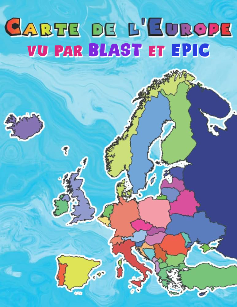 C'est officiel ! Voici la Carte de L'Europe pour #Blast et #Epic suite à l'annonce du lieu pour le Major 2 des #RLCS2024 de #RocketLeague
