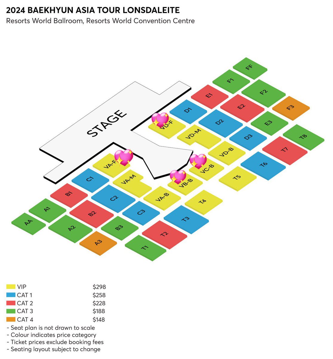 [WTB] Want to buy I’m Looking for Baekhyun Lonsdaleite Singapore tickets Section VIP - VA-F,VD-F,VB-B,VC-B pls dm me with the price!! 🥹 #LonsdaleiteinSingapore