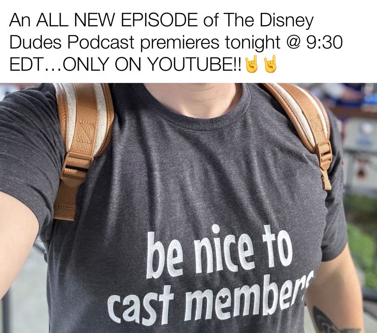 🙌DON’T FORGET THAT AN ALL NEW EPISODE PREMIERES TONIGHT @ 9:30 ONLY ON YOUTUBE!

So, follow the link in our BIO or STORY to WATCH OUR LATEST & GREATEST!!👀👀

#thedisneydudespodcast #benicetocastmembers #castmemberlife #disney100 #disney #waltdisneyworld #disneymeme