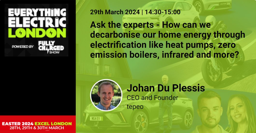 Exciting news from Everything Electric! 🌐 Join us at stand R14 for a dynamic exploration of the future of heating on the 28th-30th March. #EverythingElectric #tepeo #tepeoPRO