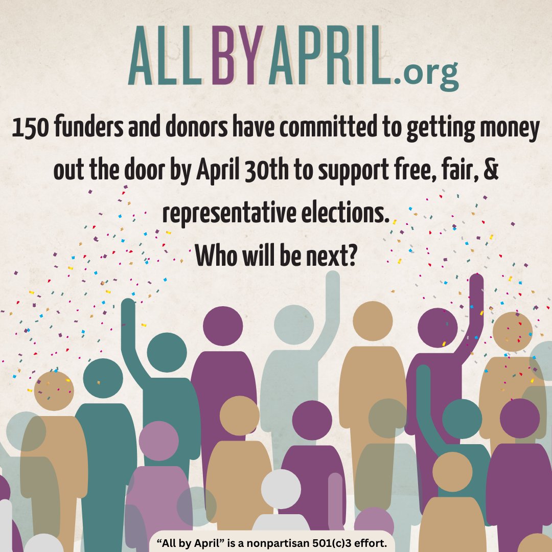 🎉 It’s time to celebrate! We’ve confirmed the 150th signer to our All by April open letter! We can’t wait to see who signs next. AllByApril.org