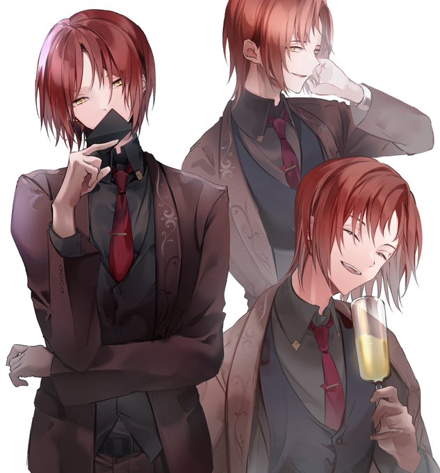 「lapels red hair」 illustration images(Latest)