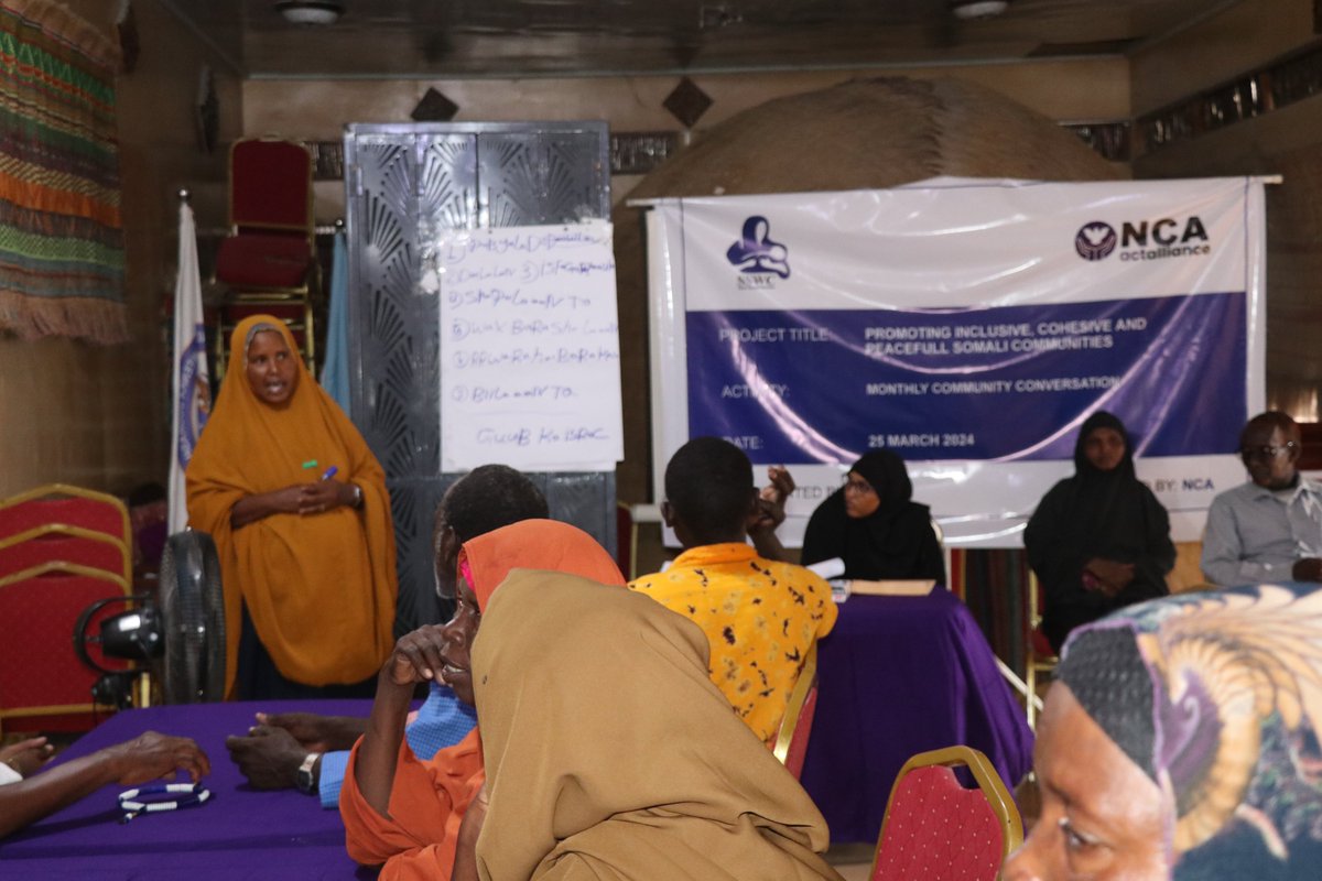 S_S_W_C's tweet image. Under the Program “promoting inclusive, cohesive and peaceful Somali communities” #SSWC today held the # Monthly community conversation.
#Our objective is to engage diverse communities in a #constructive conversation, in order to break down stereotypes and rebuild trust.