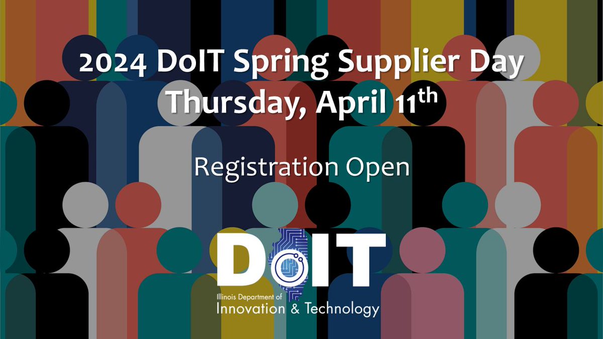 #ICYMI 🔔 #DoIT's Office of Supplier Diversity's Spring Supplier Day is Thursday, April 11th in Springfield. RSVP today at: bit.ly/3PxFWVs