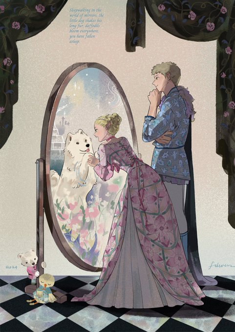 「blonde hair reflection」 illustration images(Latest)
