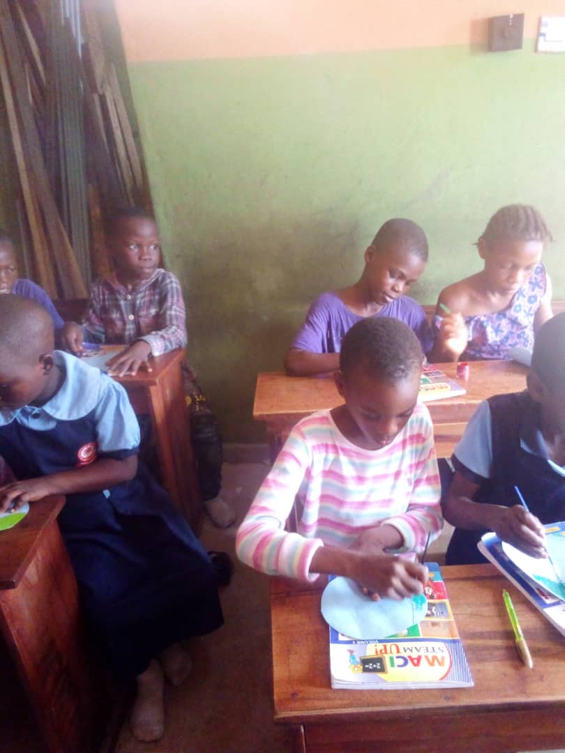 Sneak pick of our kids @Victericschool Ikorodu handling our projects during 2nd term examination...#Lowincomecommunities#lowincomeschools#Supporteducation#STEM