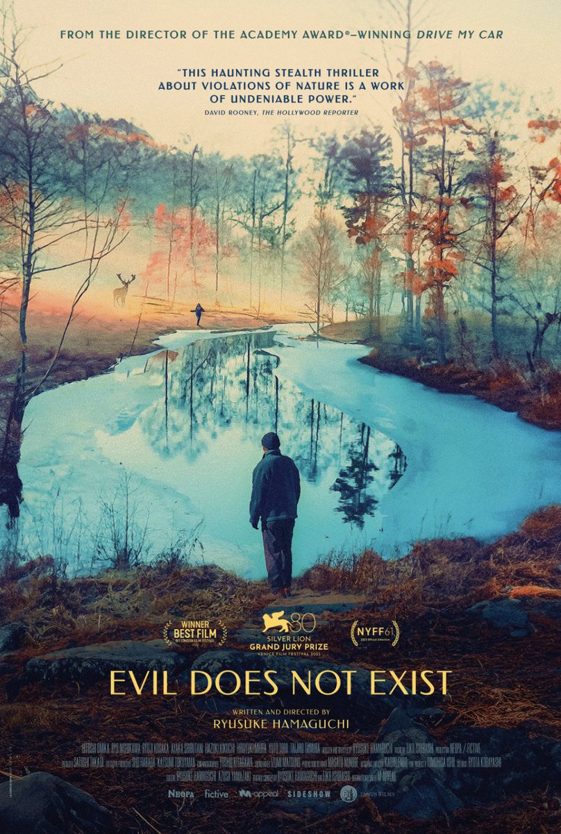 IndieWire debuts the exclusive poster and trailer for Ryûsuke Hamaguchi's 'Evil Does Not Exist.' Watch here: trib.al/kbB84Ic