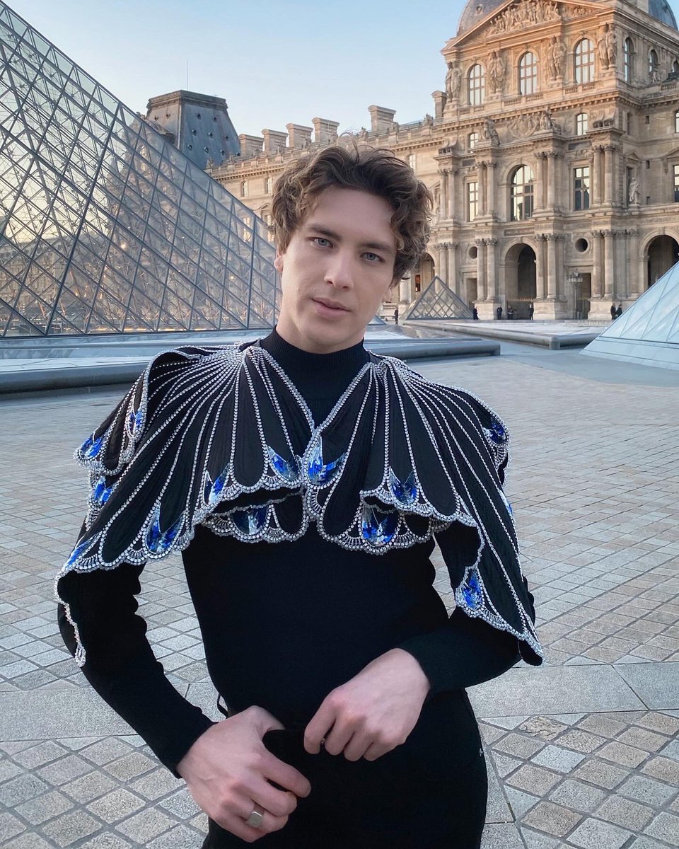 “It’s 6 a.m. and I’m jet lagged but I’m speaking fluent French in this picture. I swear.” Cody Fern for Vogue 2020