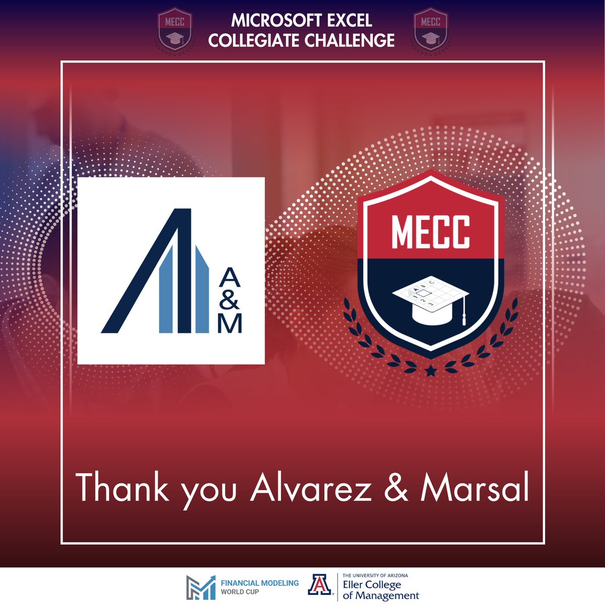 mecc_college's tweet image. A heartfelt thank you goes out to our sponsor, @alvarezmarsal! Click the link in comments to join now! #ExcelChallenge #AlvarezAndMarsalSupport