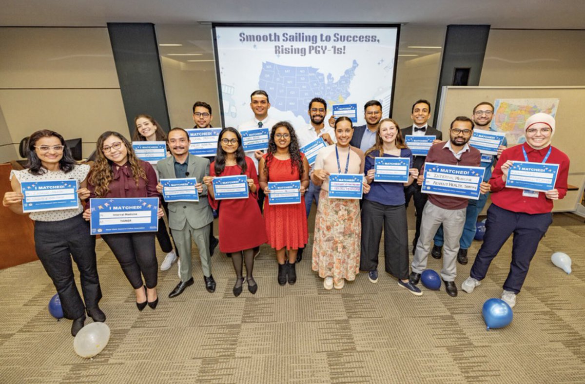 MayoMrfa's tweet photo. Post Match day celebration at the Florida Campus!! All the hard work paid off!! 🥳🎉👏🏼Special thanks to @Geovy2904 for organizing the awesome event!! 🤩 https://t.co/32n3Lr37Pf