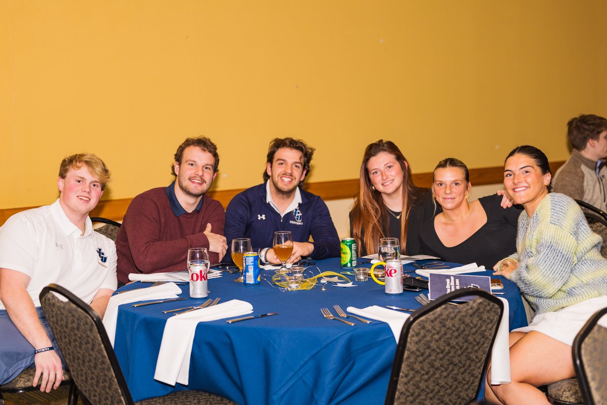 Last night, we held the Blue Streak Scholars Dinner, honoring our junior &amp; senior athletes with above a 3.5 GPA!

Matt McDonald '08 of Cerity Partners was the keynote speaker, and Genevieve Arnold &amp; Patrick McGraw were honored as the first winners of the Blue Streak Scholar