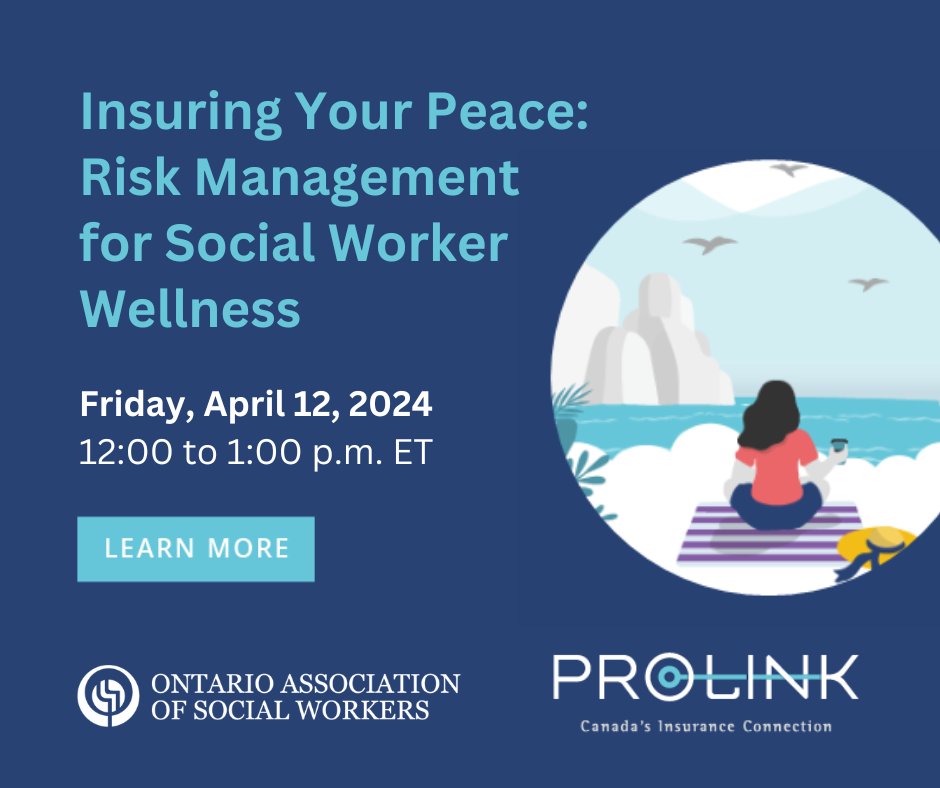 Professional Insurance is more than just protection against risks for #SocialWorkers — it’s also a safety net to protect your peace of mind, allowing you to focus on making a positive impact in your work. To learn more about protecting yourself, your practice and your wellness,…