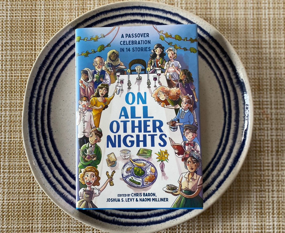 Passover is one of my favorite holidays—it's all about togetherness, ritual, and storytelling—and I’m immensely proud of this #mg anthology that embodies that spirit. Edited by @JoshuaSLevy @baronchrisbaron & @naomimilliner illustrated by Shannon Hochman. Out today @abramskids