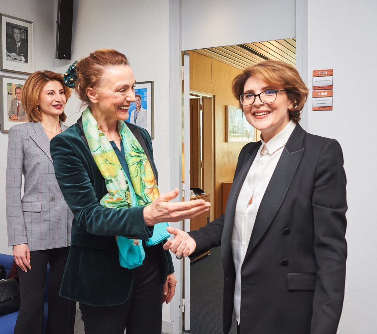 🇬🇪🇪🇺During her visit to Strasbourg @e_bolkvadze met w/ the SecGen of the Council of Europe @MarijaPBuric @coe Parties emphasized the role of Cultural Diplomacy in Georgia's EU integration process. The Chairwoman highlighted the importance of @coe support for 🇬🇪 @TTaliashvili