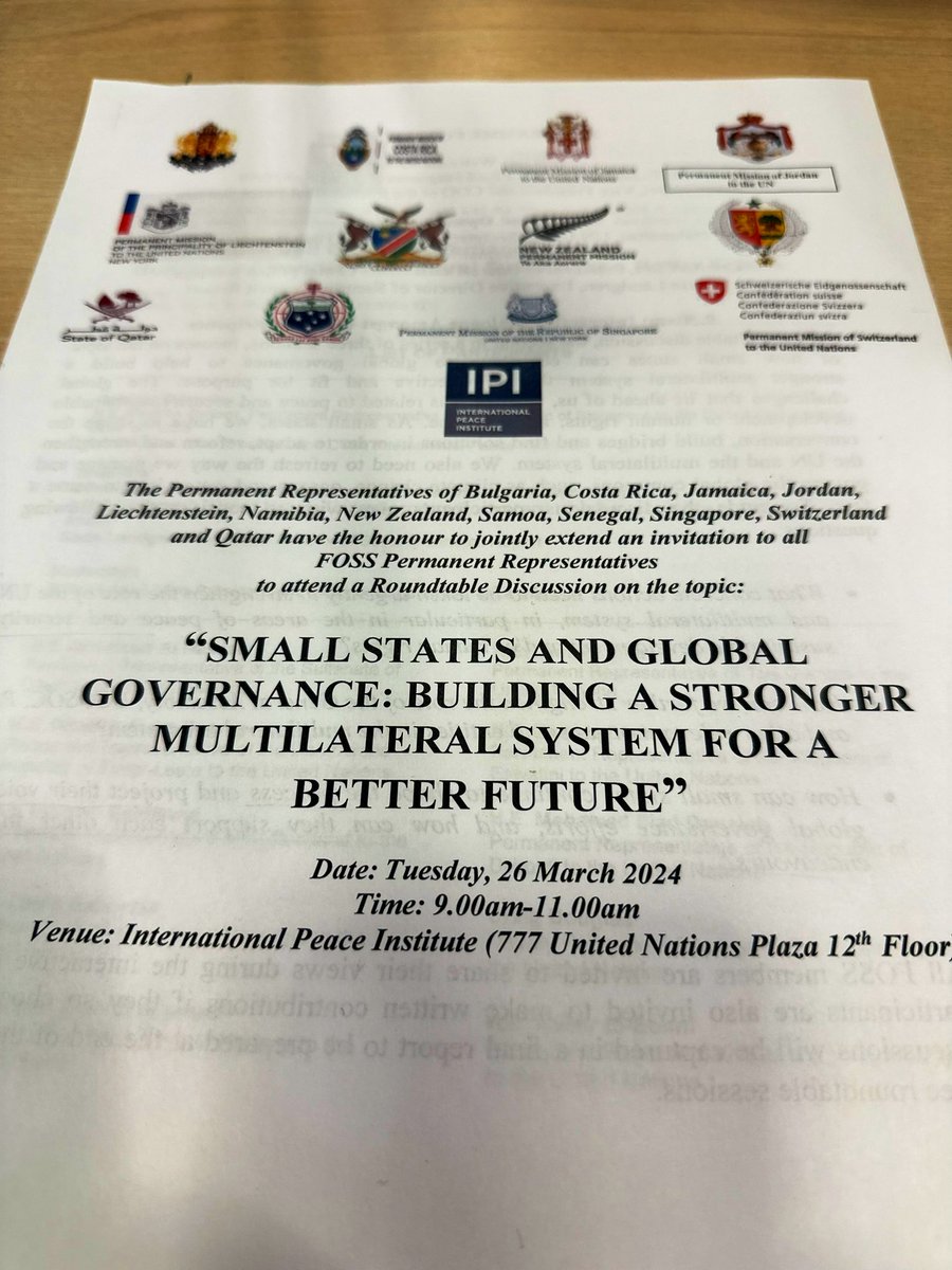 Small states wield significant influence at the UN. Through skilled representation & diplomatic capital, we are truly successful at agenda-setting at the UN. Size isn't the sole determinant of impact.