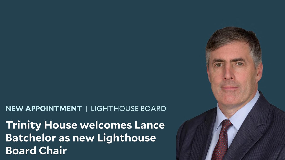 Lance Batchelor today assumed the role of the Chair of our Lighthouse Board, succeeding Sir Alan Massey, bringing a wealth of experience to the team that manages our role as a General Lighthouse Authority. Welcome, Lance! trinityhouse.co.uk/news/trinity-h…
