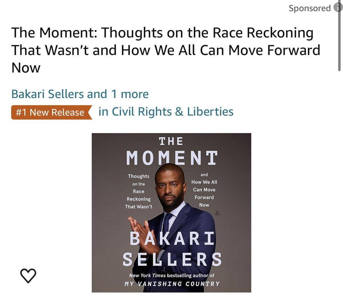 Boom! Let’s go! Thank you all for the love and support. Can’t wait to hear your thoughts on my new book. Preorder here! The Moment: Thoughts on the Race Reckoning That Wasn't and How We All Can Move Forward Now a.co/d/hrwlvU1