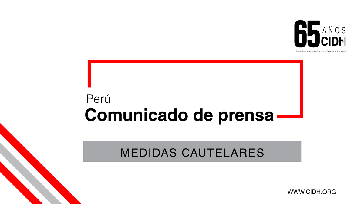 #CIDH otorga #MedidasCautelares a familias de la comunidad nativa kichwa Santa Rosillo de Yanayacu en #Perú.
#DerechosHumanos 👉🏽 bit.ly/3PEfvx8