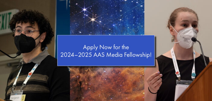 From @AASNova: Are you an astronomy graduate student who’s interested in science communication? Apply for the AAS Media Fellowship by June 21! aasnova.org/2024/03/22/aas…