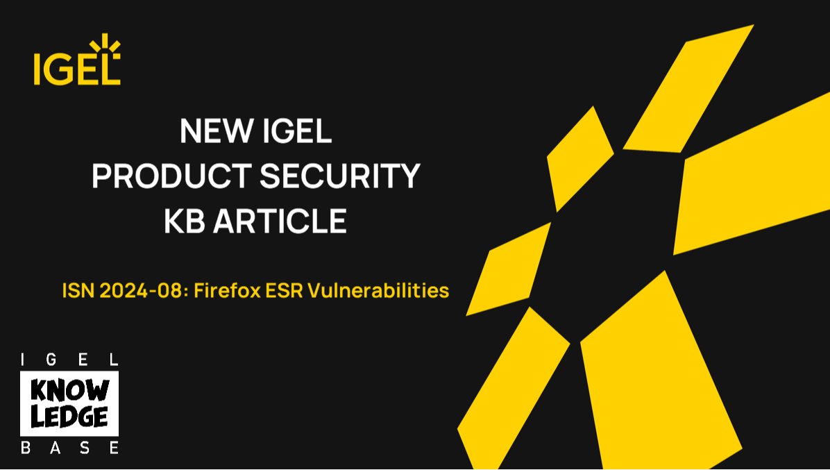 IGEL Community tweet media